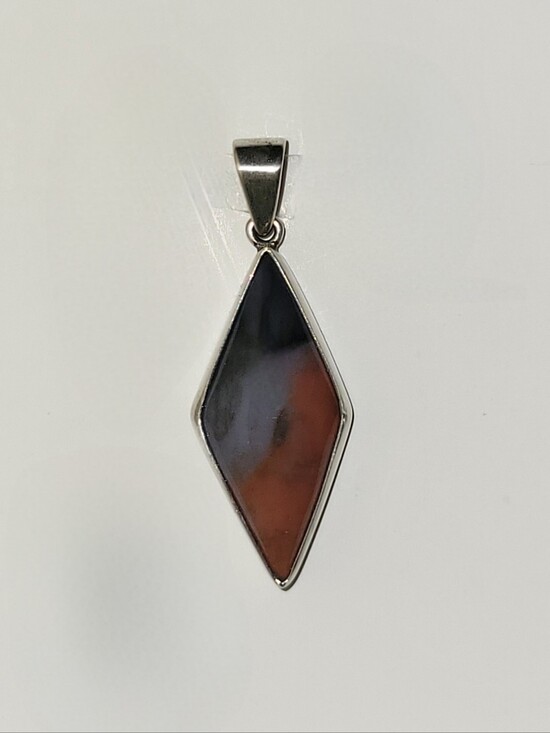 Jewelry - Arizona Petrified Wood Stone Cab Sterling Silver Pendant